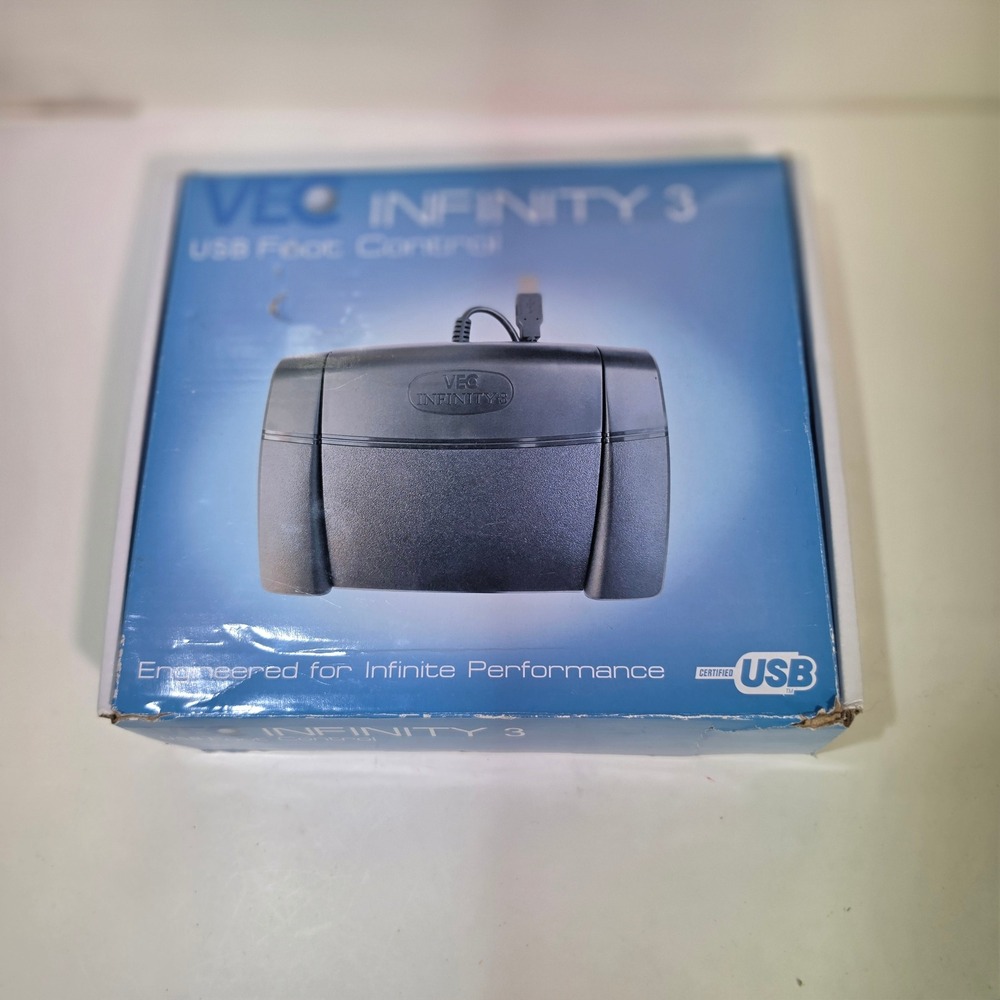 VEC Infinity 3 Digital USB Foot Control Pedal Transcription IN-USB-3 Ver A Box